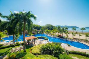 an aerial view of the pool at the resort at Veranda 3G 2 bdr Garden View in Los Suenos in Jacó