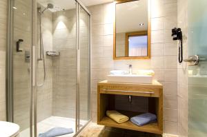 Kúpeľňa v ubytovaní Hotel Garni Persutt