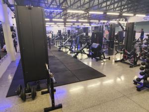 a gym with a bunch of treadmills and machines at Blue Tree Towers Sorriso in Sorriso