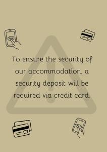 a picture of money and text that reads to ensure the security of our association at Le Nid du Château - Cocon avec Bagagerie in Angers