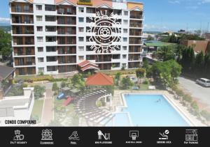 a rendering of a large apartment building with a swimming pool at Vault 607 Homestay in Davao City