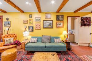 a living room with a couch and a chair at Idyllwild Glory Days in Idyllwild