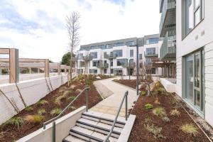 a set of stairs in front of a building at Apex Executive Apartments - The Lookout in Dublin