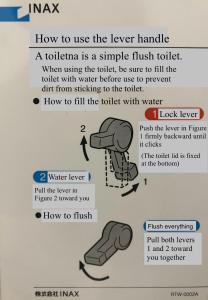a text message about the user manual for a chair at HOTEL OK GREEN TEA -Condo with ocean view- in Sonogi