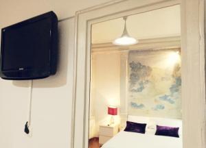 TV a/nebo společenská místnost v ubytování Hostal Terán