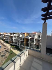 a view from the balcony of a apartment building at Appartement mirador golf 3 in Cabo Negro