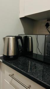a slow cooker and coffee pot on a kitchen counter at DL Apartments in Palatswe +4 photos
