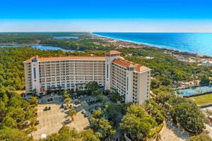 an overhead view of a hotel with the ocean in the background at TOPS'L Summit VI in Destin
