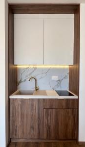 a kitchen with a sink and a counter at Tomm in Trebinje +37 photos