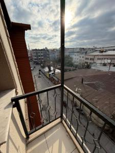a balcony with a view of a parking lot at Liora Old City in Istanbul