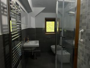 a bathroom with a sink and a toilet at Casa Tritapepe in Torricella Peligna +3 photos