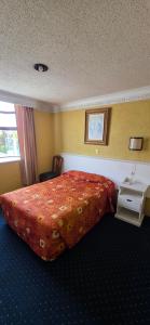 a hotel room with a large bed in a room at Hotel San Jeronimo Inn in Toluca