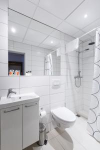 Koupelna v ubytování Centrum Hotel