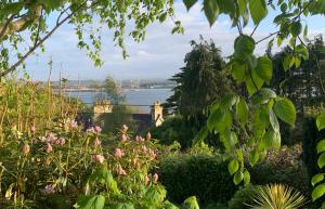 a garden with a view of a body of water at Norwood in Rushbrooke +5 photos