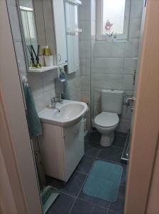 a bathroom with a sink and a toilet at Studio SIESTA in Vrnjačka Banja +24 photos