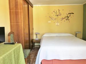 Cama ou camas em um quarto em Eco Hostal Offenbacher-Hof