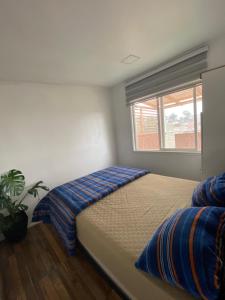 a bedroom with a bed and a window at Tinajas martina in Las Cruces +8 photos