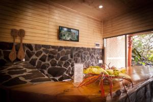 TV a/nebo společenská místnost v ubytování Easter Island Ecolodge