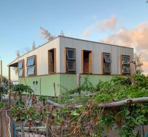 a house on top of a pile of trees at Lotus Lodge Ocean View in Port Mathurin