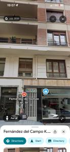 a screenshot of a cell phone of a building at City Central Apartment 120sqm in Bilbao
