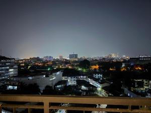a view of a city at night at Colombo lotus tower view Apartment in Colombo +5 photos