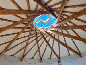 a view from the inside of a roof at Le Repaire de Mitzerlé in Mitzach +42 photos