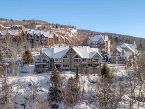 an aerial view of a home in the snow at Haut-Bois by Rendez-Vous Mont-Tremblant in Mont-Tremblant