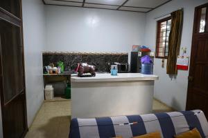 a kitchen with a counter and a sink in a room at Depa en Pto Maldonado in Puerto Maldonado