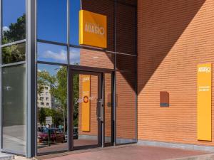 a building with a sign on the side of it at Aparthotel Adagio Access Toulouse Jolimont in Toulouse