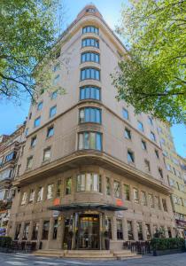 a large building on a city street at Midtown Hotel in Istanbul