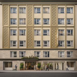 an artist rendering of the front of a building at Hotel Schani City in Vienna