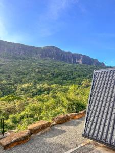 a view of the mountains from a house at Riverston Basecamp in Meda-Ela