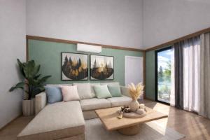 a living room with a couch and a table at Grand Piramit Kanyon Hotel in Pınarbaşı