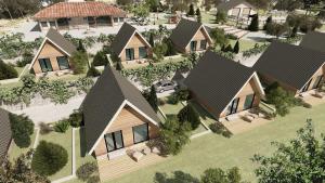 an overhead rendering of a house with houses at Grand Piramit Kanyon Hotel in Pınarbaşı