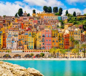 a view of a city with a body of water at Le Saint Michel - MENTON#MONACO - 6 PERSONS - Parking- bord de mer in Menton