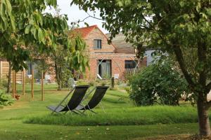 Zahrada ubytování Chambres D´Hôtes Herbes Folles