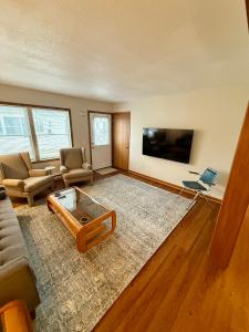 a living room with a couch and a coffee table at Wildcat 4020 in Marion
