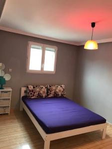Ένα ή περισσότερα κρεβάτια σε δωμάτιο στο Etablissement moderne