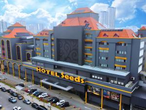an overhead view of a hotel resorts building at Seeds Hotel Premier Sri Petaling in Kuala Lumpur