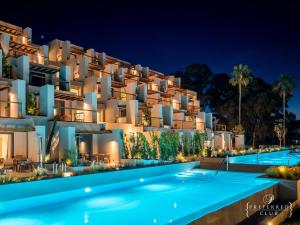 a rendering of a hotel at night at Hyatt Ziva Corfu in Gouvia