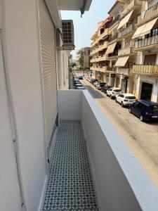 a view of a street from the balcony of a building at Puerto de Jávea in Jávea