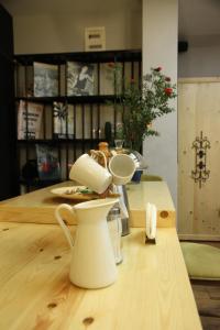 Comodidades para preparar café e chá em Stay Inn Taksim Hostel