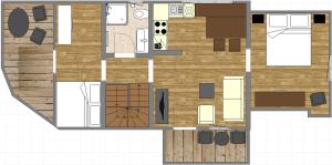 Půdorys ubytování Ferienhaus Bachschlössle
