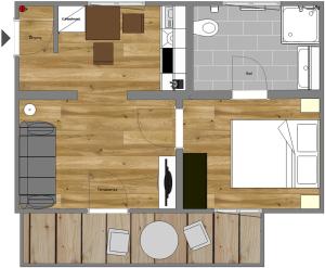 Půdorys ubytování Ferienhaus Bachschlössle