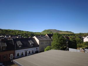 a view of a city with houses and trees at NEU! Ferienwohnung Gondwana in Schiffweiler