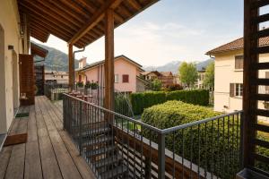 a view from the balcony of a house at La Corte di Nonna Gemma - Holiday Home in Delebio