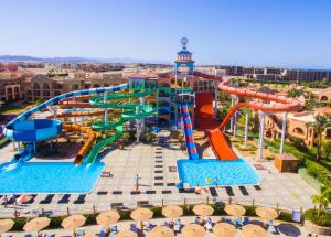a water park at a resort with a water slide at Charmillion Gardens Aquapark in Sharm El Sheikh