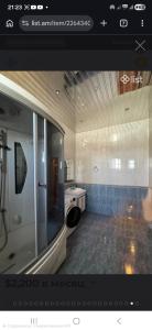 a bathroom with a shower and a sink at Sirik hotel in Zvartnots International Airport +23 photos