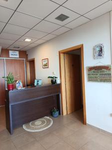 an office with a reception desk in a room at Cor De Prades in Mont-ral