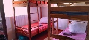 a couple of bunk beds in a room at Caban Zenfants in Sainte Marie